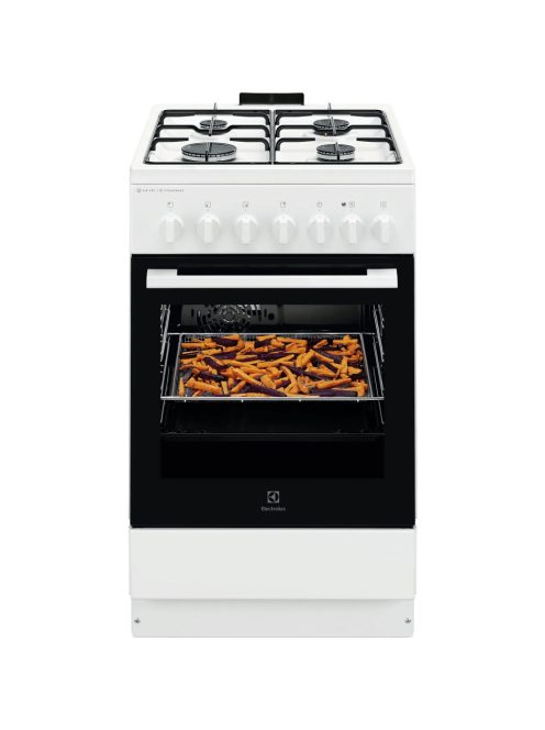 ELECTROLUX LKK560011W Kombinált tűzhely, SteamBake, AirFry, Multi 6, 58 l, sütővilágítás, grill, hangjelzés, percszámlálás
