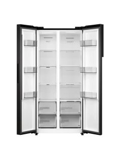   Midea MDRS619FIE45 inox, Side-by-side, Hűtő:271L, Fagyasztó:189L, No frost hűtőszekrény