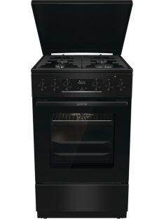   Gorenje MEKS5141BM fekete, szabadonálló, gáz, kombinált, főzőzóna: 4, sütő:70L, grill, tűzhely