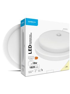   Modee LED Bulkhead Kerek 18W 4000K (D195x45mm) IP65+PIR (1820 lumen) fehér ERP