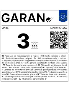 MORA P2241A1W GÁZTÜZHELY