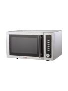 HAUSER MW-825 mikrohullámú sütő grill funkcióval, 900 W, 25 liter, digitális, 9 program, 11 fokozat, inox/szürke színű