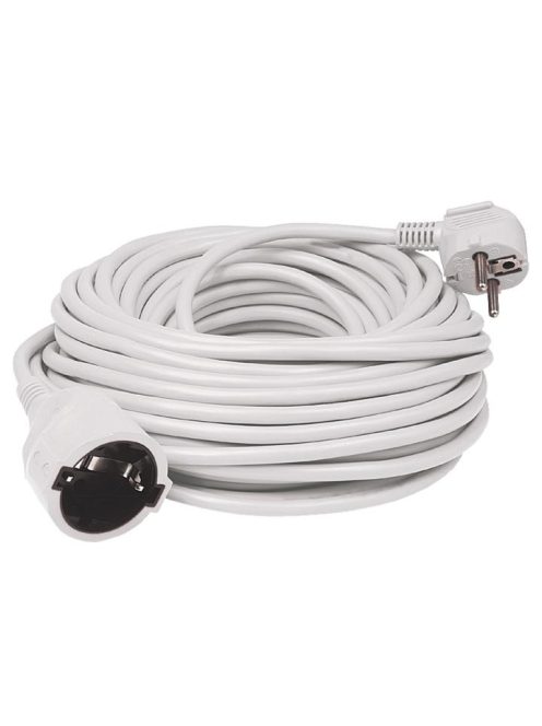 Home NV 2-5/WH/1,5 hosszabító, 5 m, H05VV-F 3G1,5 mm2 kábel, IP 20 kivitel, 250V~/16A/3680W, pipa alakú dugó és egyenes lengő aljzat, fehér színű