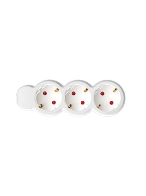 Home NV 3/WH hálózati elosztó, 1,5 m, H05VV-F 3G1,0 mm2 kábel, IP20 kivitel, 3 védőérintkezős aljzat, max. 3500W, fehér
