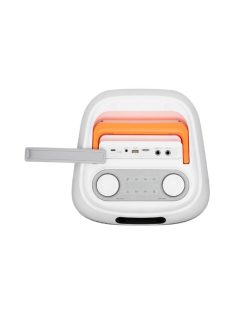   SAL PAR216WH party hangfal, 60 W, 2-utas bassz-reflex, 3 hangszóró, Bluetooth, MP3, digitális kijelző, LED fényeffekt, mikrofonnal