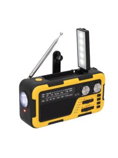   SAL RPH 2 multifunkciós napelemes rádió, hibrid töltés, 3 sávos AM-FM-SW rádió, BT, ~40 óra üzemidő