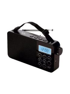   SAL RPR 3LCD táskarádió, AC/DC, AM_FM_SW digitális rádió, ébresztő, AUX, 60 tárolható állomás