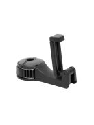 SAL SA 062 autós telefontartó, 2in1, mobiltartó, csomagakasztó, fejtámla rúd rögzítés, 10 - 16 mm, 4 - 10 kg terhelés