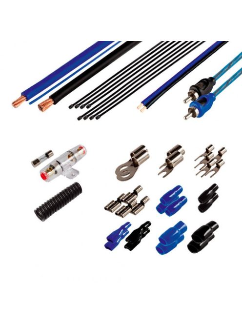 SAL SA 333 autó-HiFi kábel szett, 1000 W, 80 A, 20 mm2 42 darabos