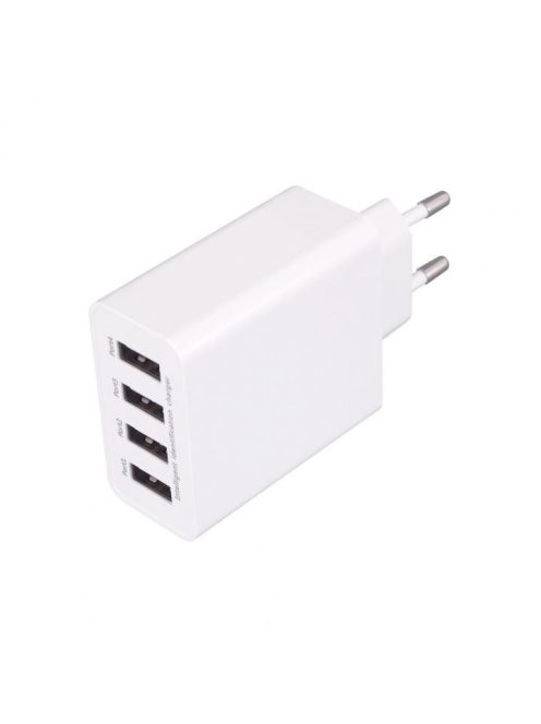 Home SA 50USB USB hálózati töltő, nagyáramú gyorstöltés, 4db 5V/3,1 A megosztott USB kimenet