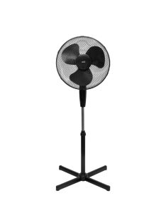   Home SF40BK állóventilátor, 45 W, 40cm-es lapátátmérő, 3 sebességfokozat, oszcillálás, állítható fejdőlésszög, fekete színű