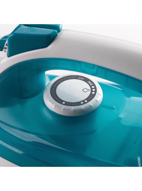 Gorenje SIH1800TQC gőzölős vasaló, 1800 W, UltraSteel talp, öntisztítás, 0,2 literes víztartály, türkiz-fehér