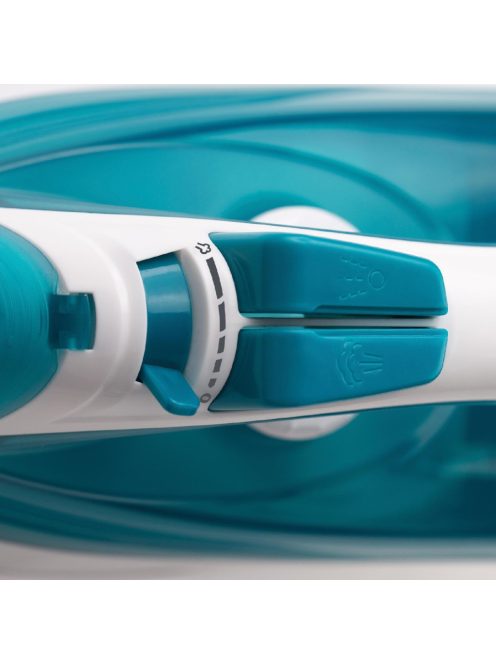 Gorenje SIH1800TQC gőzölős vasaló, 1800 W, UltraSteel talp, öntisztítás, 0,2 literes víztartály, türkiz-fehér