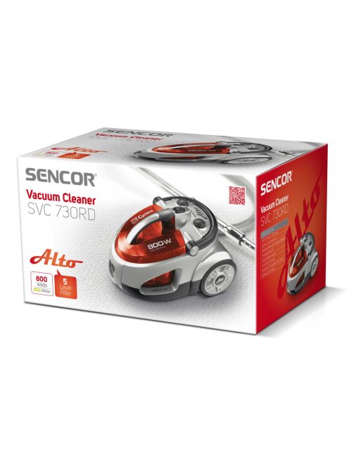 SENCOR SVC 730RD Porzsák nélküli porszívó