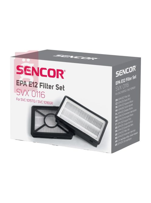 Porszívó Hepa Filter / Szűrő készlet Sencor SVX0116 / SVC 1015TQ / SVC 1016GR Porszívóhoz Gyári MOSHATÓ