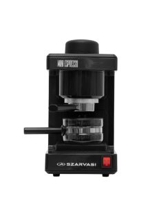   Szarvasi SZV-612/3 Mini Espresso kávéfőző 11959, 800 W, 3.04 bar, üveg kiöntő, hőkorlátozó, hőkioldó, fekete
