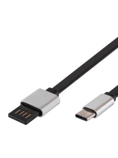   Home USBF C2 töltőkábel, USB-A/USB-C, fordítható USB-A, 2m, 2,1A, adatkábel