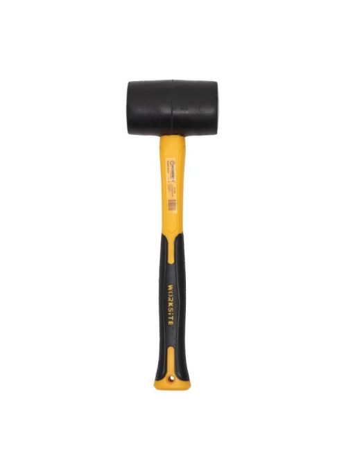 WORKSITE WT3098 gumikalapács, 450g, 340mm hosszú, üvegszálas gumírozott nyél