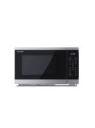 SHARP YC-MS252AE-S 25L, digitális mikrohullámú sütő, ezüst/fekete