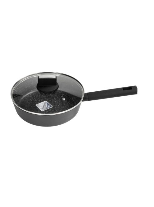 Zilan ZLN0874 Spotty Chef magasfalú serpenyő fedővel, 24 cm, 2,4 literes, tapadásmentes bevonat
