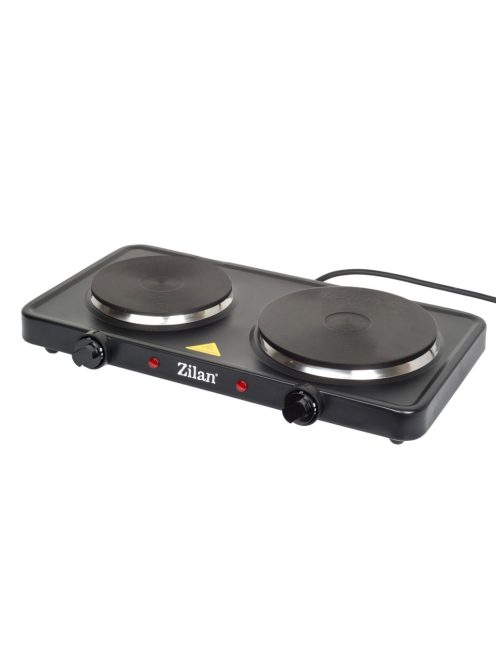 Zilan ZLN2181 elektromos főzőlap, 2500 W, 2 főzőlap, 2 db hőmérséklet szabályozó, fekete