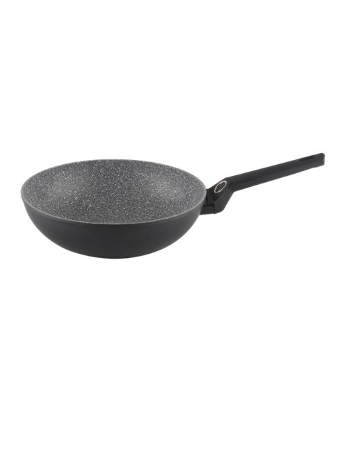 Zilan ZLN3345 wok serpenyő, 28 cm, tapadásmentes gránit belső bevonat, indukciós alj