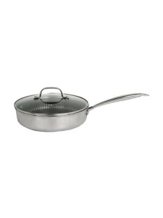   Zilan ZLN9679 Hexachef serpenyő fedővel, 26 cm, 3,2 liter, 3 rétegű, hatszögletű hibrid tapadásmentes belső