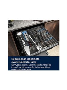   ELECTROLUX ESG43310SX Keskeny mosogatógép, MaxiFlex fiók, 10 teríték, AirDry, LED kijelző