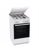 Gorenje GG5A14WJ Gáztűzhely, 4 gázégő, gázsütő, szikragyújtás, fém tetővel