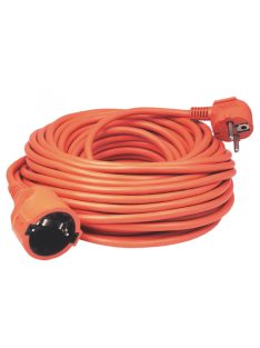  Home NV 2-20/OR/1,5 hosszabbító, 20 m, H05VV-F 3G1,5 mm2 kábel, IP 20 kivitel, 250V~/16A/3680W, pipa alakú dugó és egyenes lengő aljzat, narancssárga színű