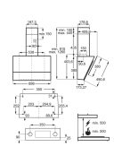 ELECTROLUX LFV439K Kürtős páraelszívó, 3 fokozat, Hob2Hood, 90 cm