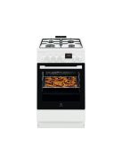 ELECTROLUX LKK560232W Kombinált tűzhely, SteamBake, AirFry, Multi 8, 58 l, sütővilágítás, grill, hangjelzés, digitális programóra