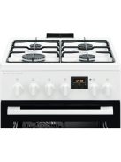 ELECTROLUX LKK560232W Kombinált tűzhely, SteamBake, AirFry, Multi 8, 58 l, sütővilágítás, grill, hangjelzés, digitális programóra