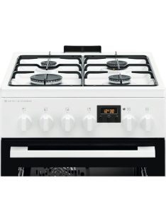   ELECTROLUX LKK560232W Kombinált tűzhely, SteamBake, AirFry, Multi 8, 58 l, sütővilágítás, grill, hangjelzés, digitális programóra