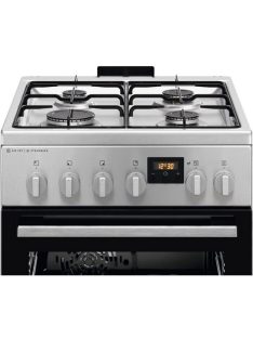   ELECTROLUX LKK560232X Kombinált tűzhely, SteamBake, AirFry, Multi 8, Termosztát, 58 l, sütővilágítás, grill, digitális prog.óra, grill