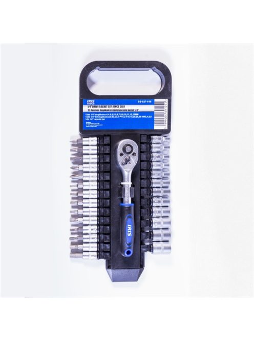 IRIS TOOLS SS-027-016 27 darabos dugókulcs készlet racsnis karral 1/4"